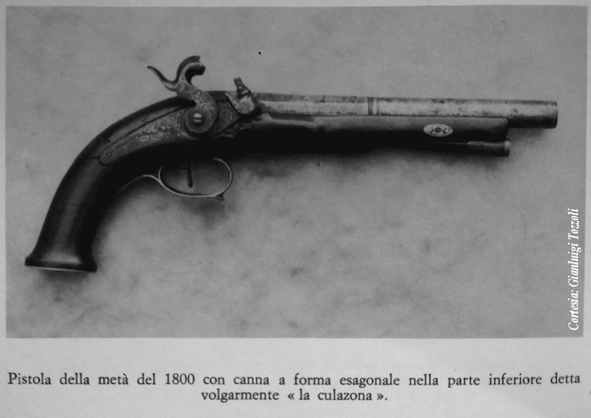 Pistola di metà '800 detta La Culazona