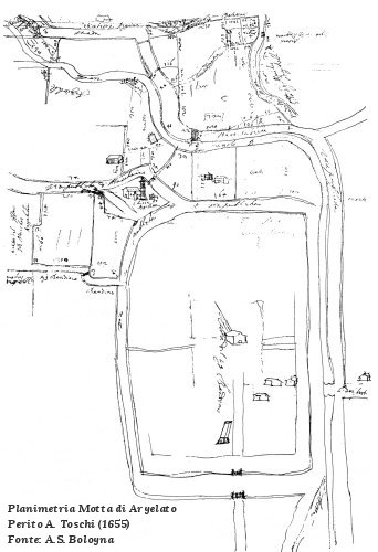 La Motta di Bandini ad Argelato - Toschi 1655 La Motta di Bandini ad Argelato - Toschi 1655