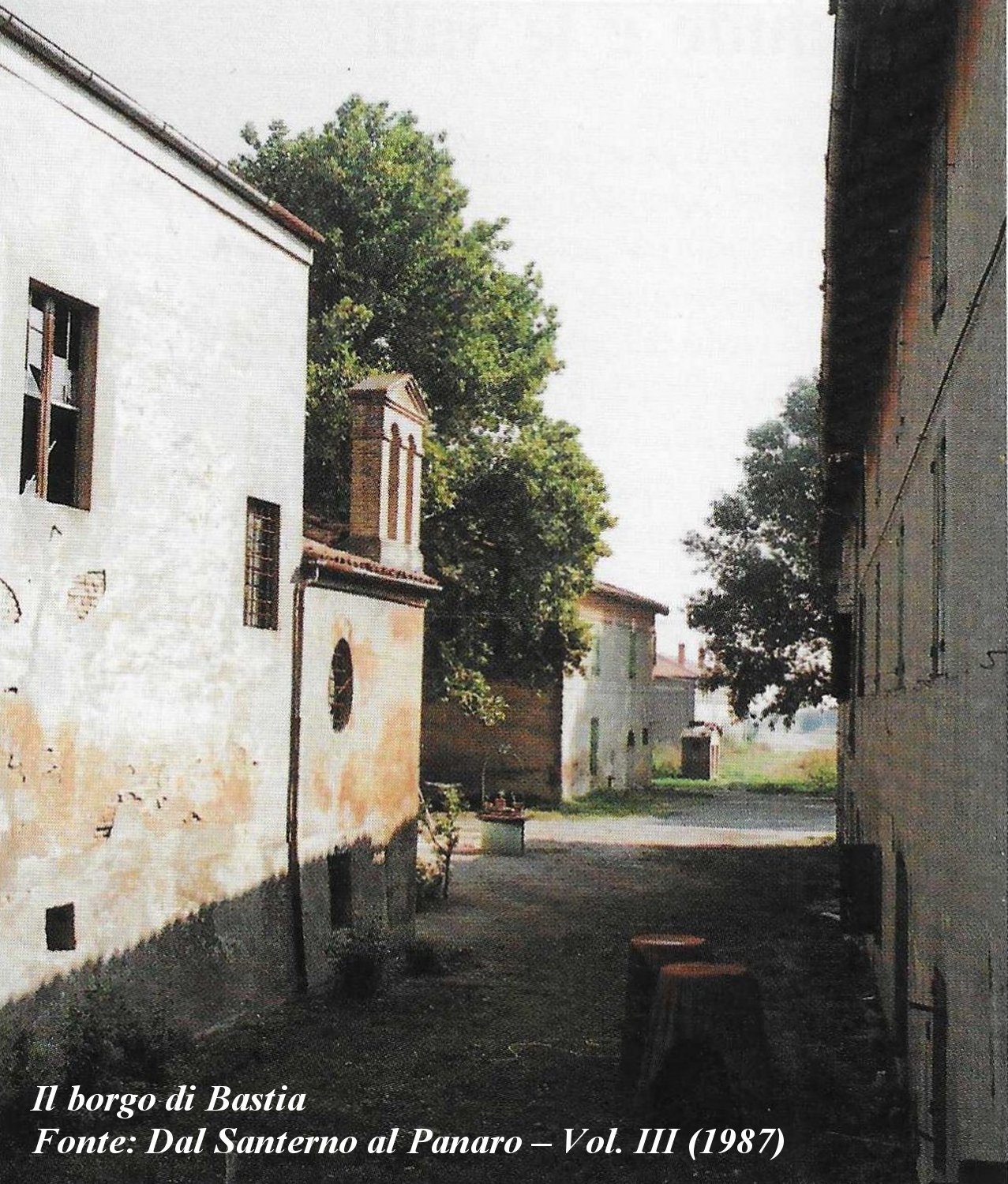 Il borgo di Bastia negli anni '80