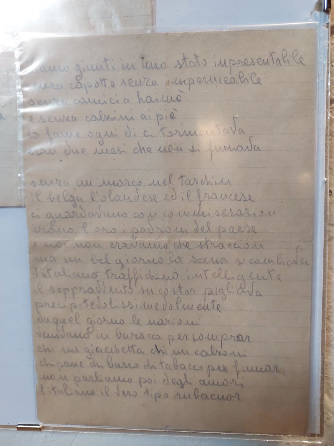 Filastrocca di Bruno Merighi sulla vita nel lager
