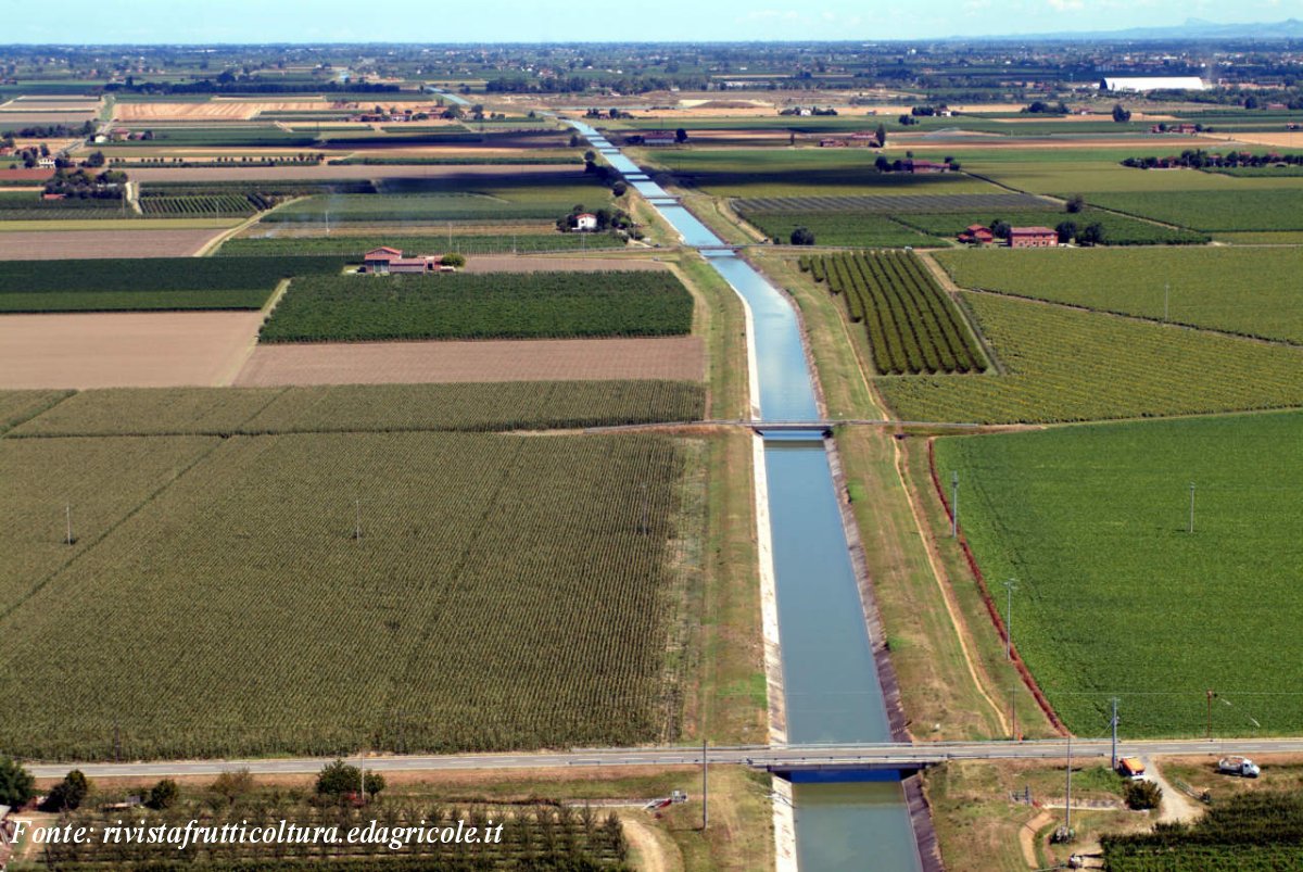 Percorso del Canale Emiliano Romagnolo