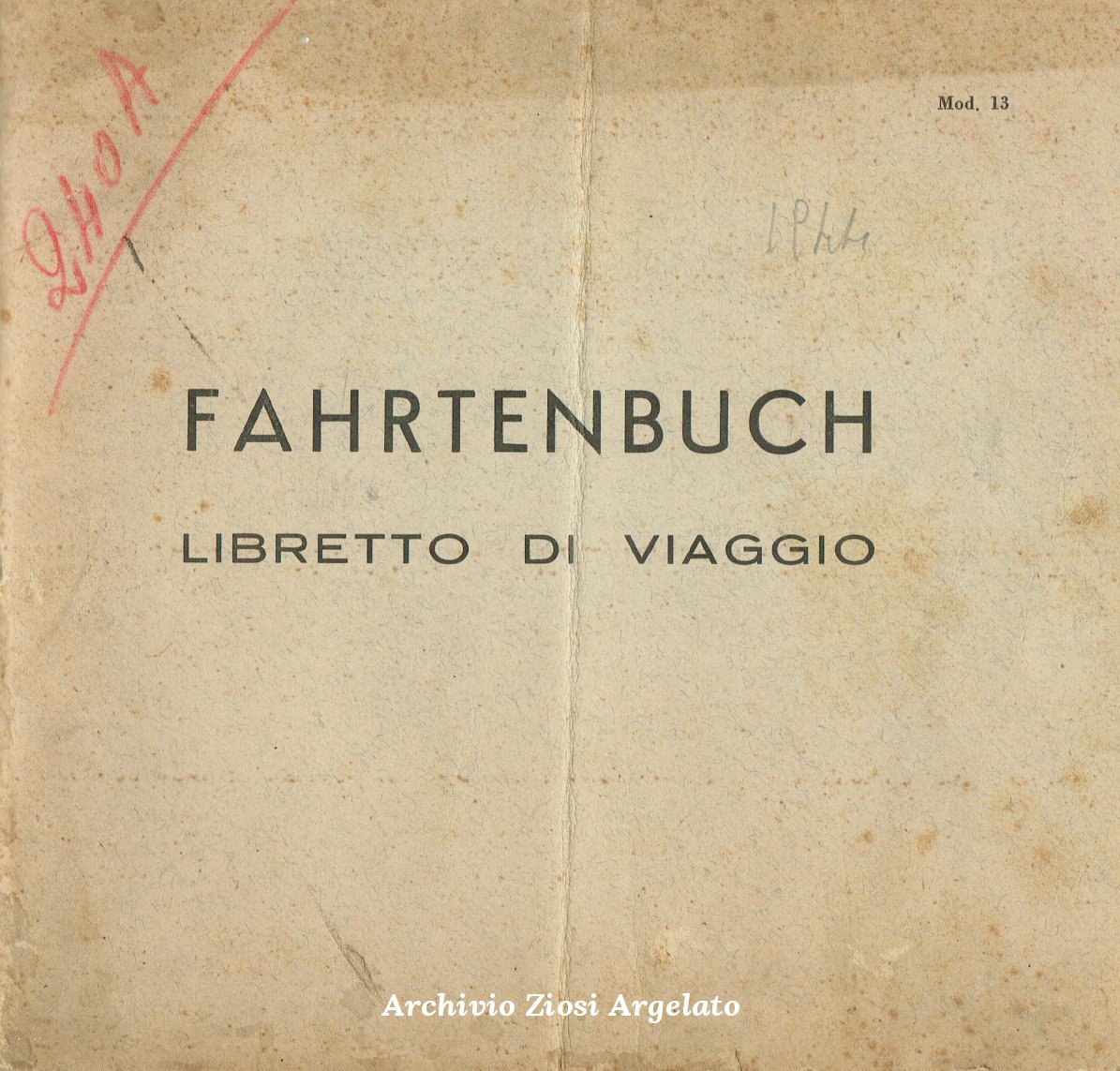 Fahrtenbuch, libretto di viaggio anni 40