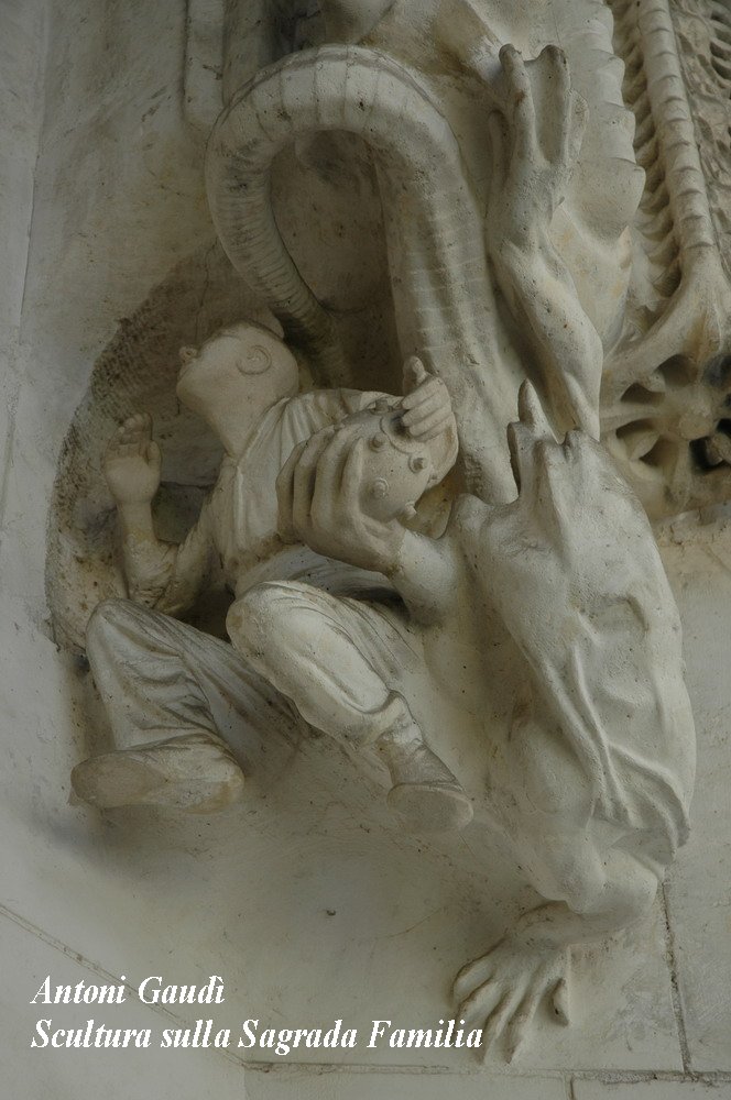 Antoni Gaudì, scultura sulla Sagrada Familia