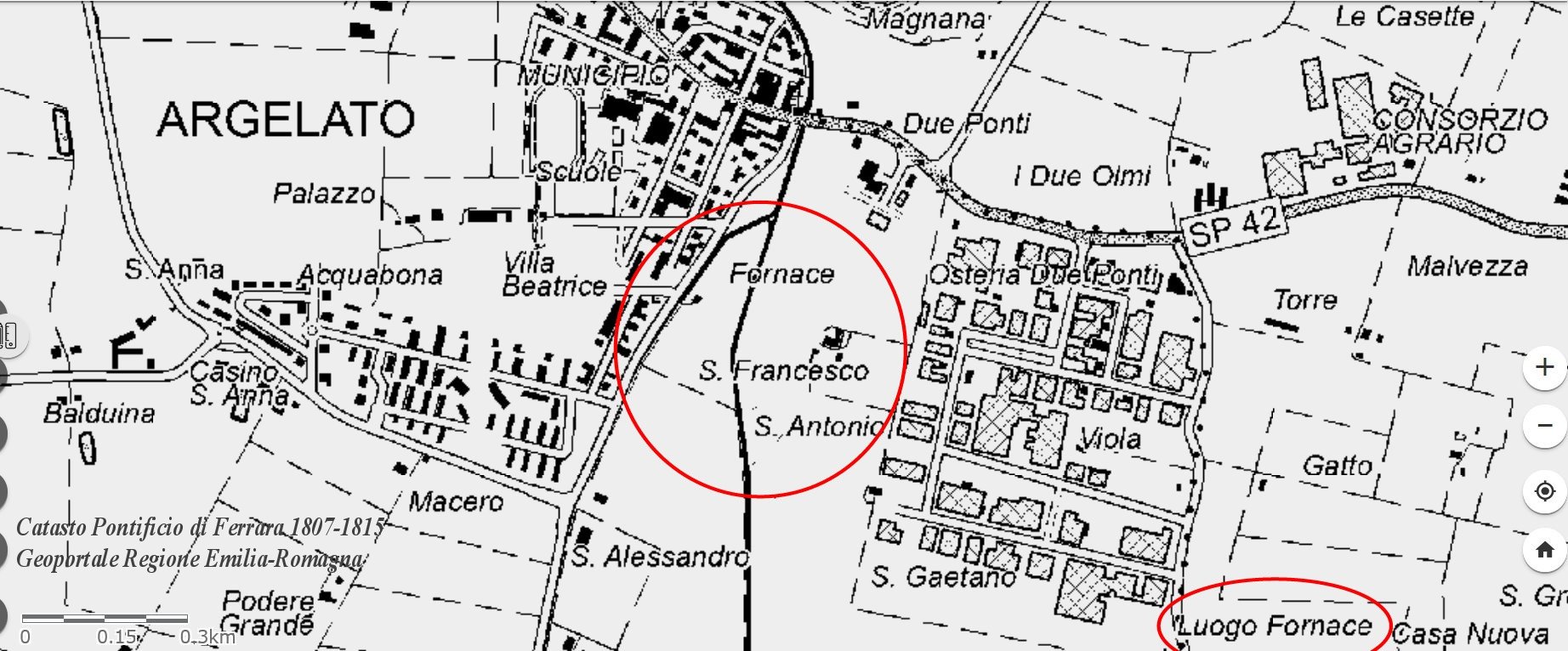 Fornace di Argelato, 1807-1815