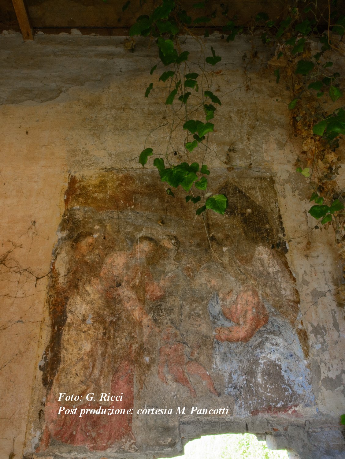 Affresco Sacra Famiglia, Oratorio S. Antonio