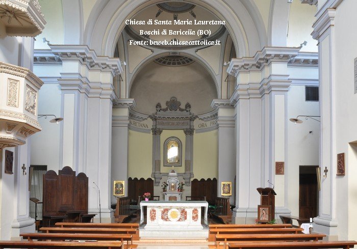Interno Chiesa Santa Maria Lauretana, Boschi