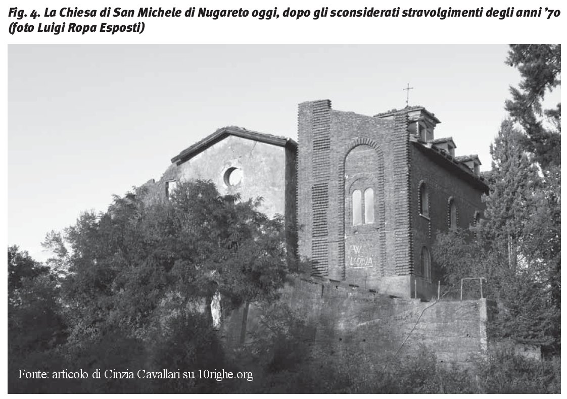La chiesa di Nugareto dopo gli interventi degli anni 70