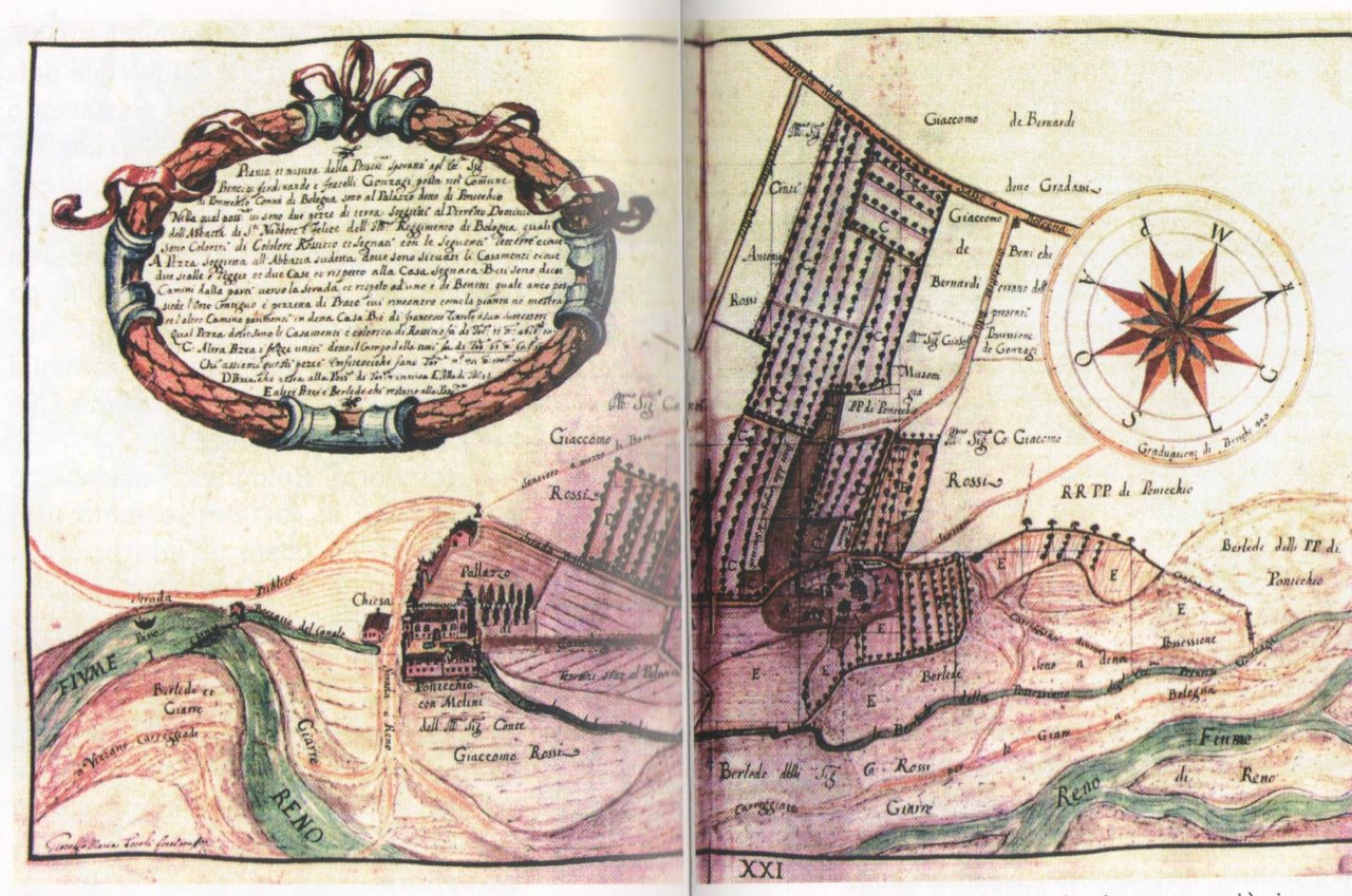 Territorio di Palazzo de Rossi nel 1625