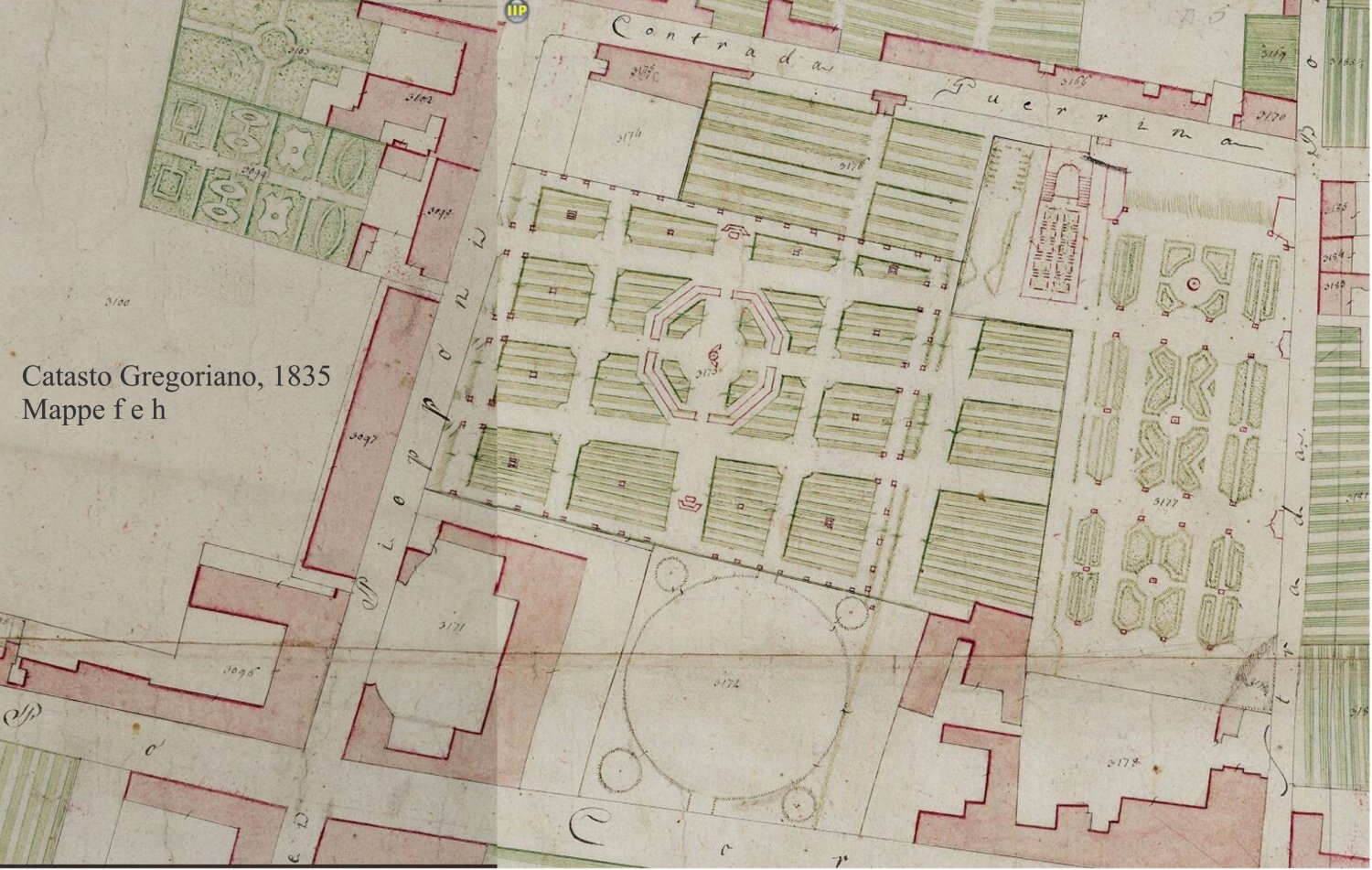 Catasto Gregoriano, 1835 - mappe f e h