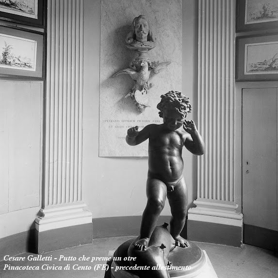 Cesare Galletti, Putto che preme un otre