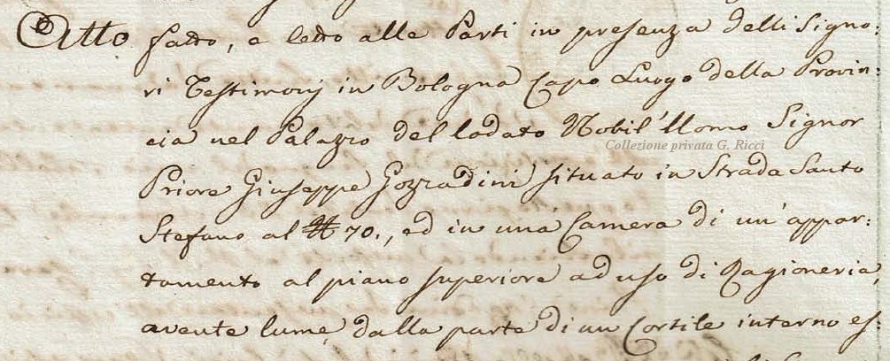 Rogito 1831 Gozzadini - Strada Santo Stefano 70, Bologna