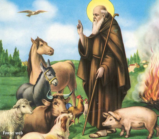 Sant'Antonio Abate con gli animali della fattoria