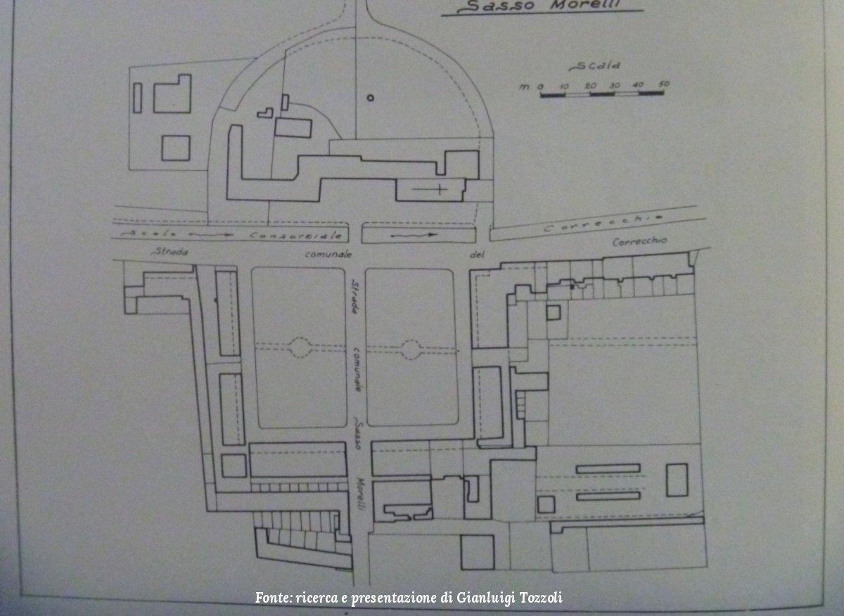 Pianta della Villa e del Borgo di Sasso Morelli
