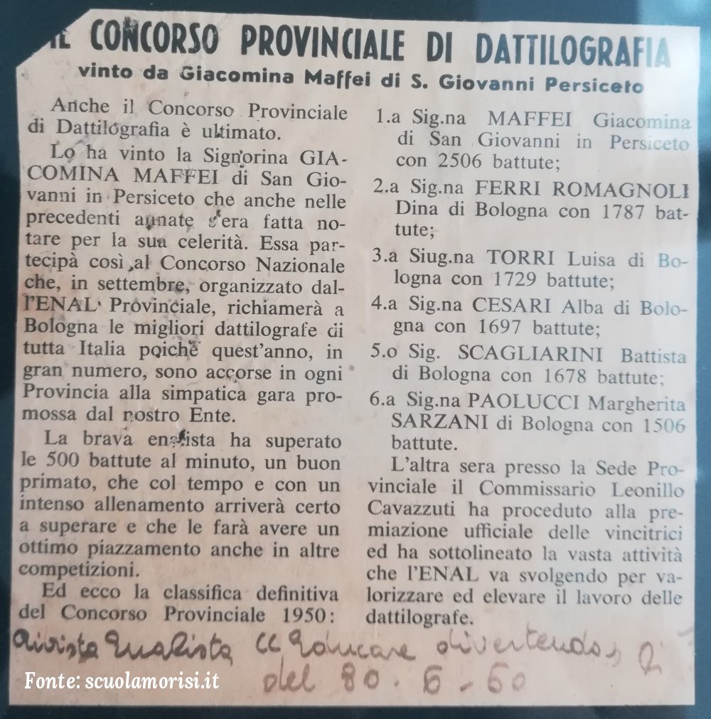 Giacomina Maffei anni 50