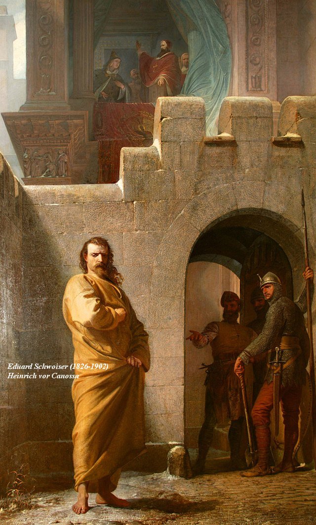Enrico IV umiliato al Castello di Canossa 1077