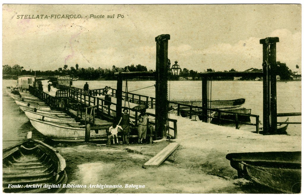 Stellata di Bondeno, ponte di barche